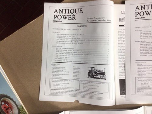 Antique Power Magazines, 1994/ 1995 Set Of 5 Issues, Very Good Shape - Picture 9 of 21