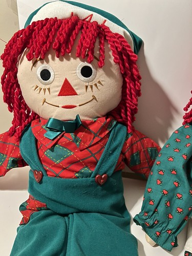 Hasbro Raggedy Ann And Andy 1998 Plushes Approximately 24 Inches Long Each - Picture 9 of 10