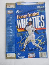 Ken Griffey, Jr. - Honey Frosted Wheaties . Cereal Box Gold Sig Embossed