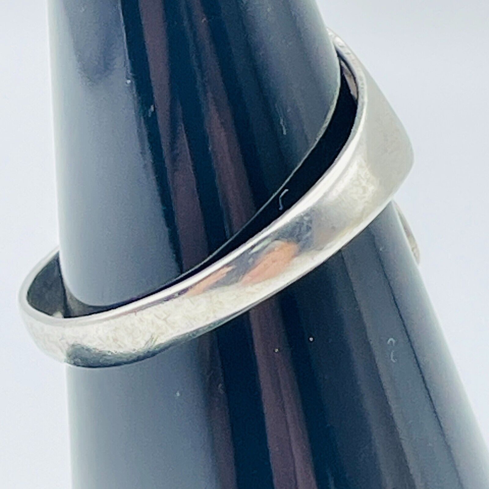 Vintage Siam Sterling Silver Blue Enamel Ring Siz… - image 8
