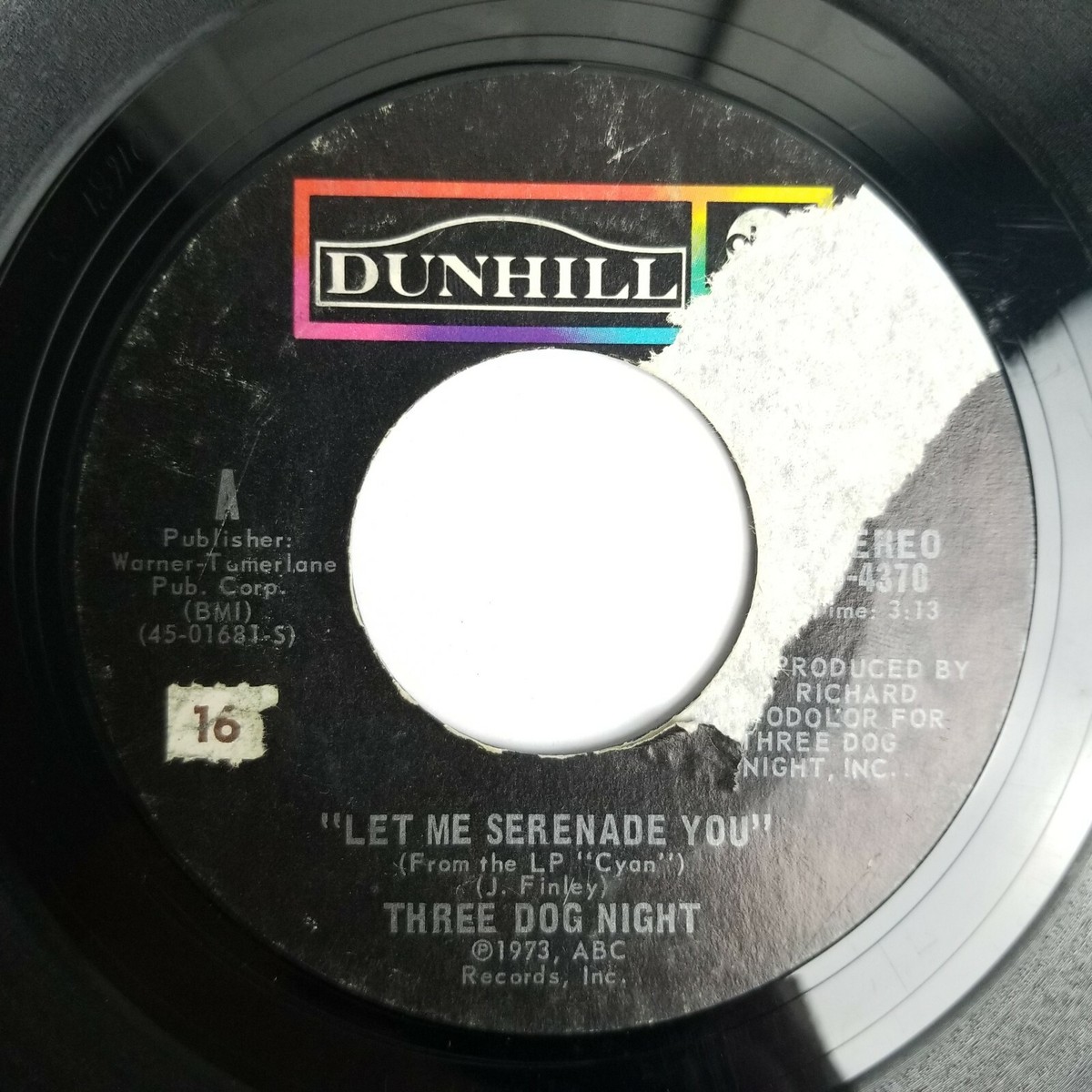 Three Dog Night Let Me Serenade You 45 rpm ABC Dunhill D - 4370 | eBay