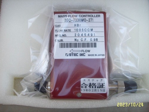 STEC MASS FLOW CONTROLLER SEC-7330MO-271 GAS HBr 100SCCM - Picture 3 of 4