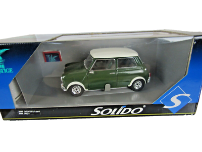 1964年ミニクーパー緑　1/16 フランス製　ソリド社 SOLIDO Prestige 8021 MINI Cooper S 1964 Green Limited