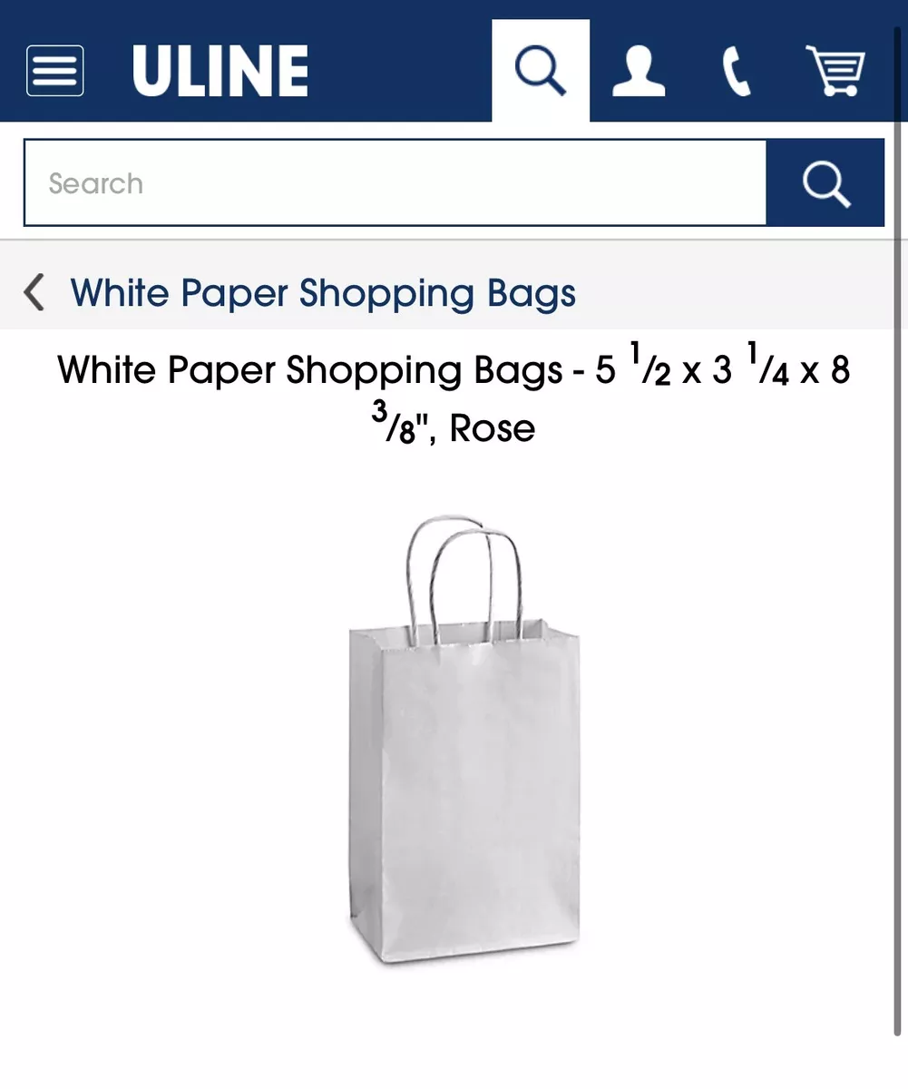 Uline deals paper bags