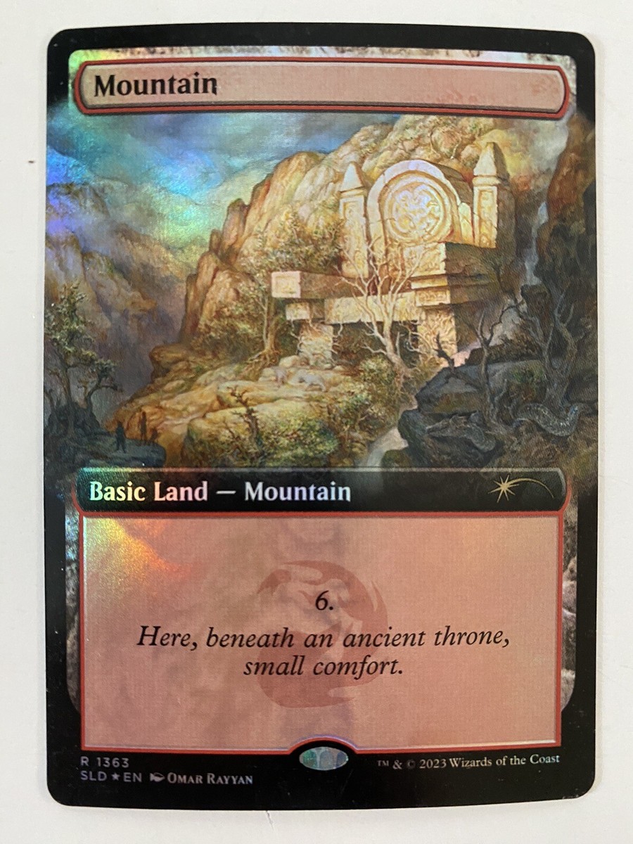 Mountain (#1363) *FOIL* EXT ART SECRET LAIR: Mountain Goats LP/MP