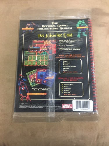 GENIO CARDS THE OFFICIAL CARD COLLECTOR ALBUM GREEN PAPERBACK NEW SEALED MARVEL - Picture 2 of 2