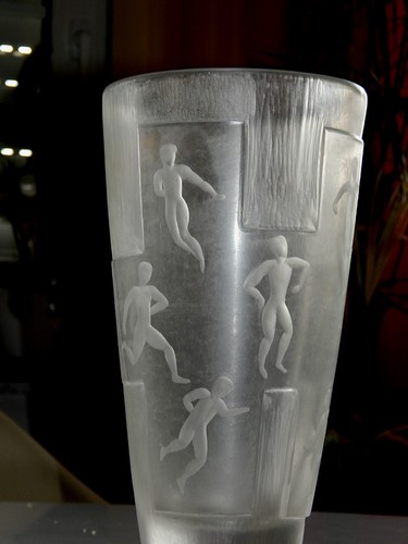 Vase Glas "Sportler" wohl Schule von Eiff - Picture 9 of 11