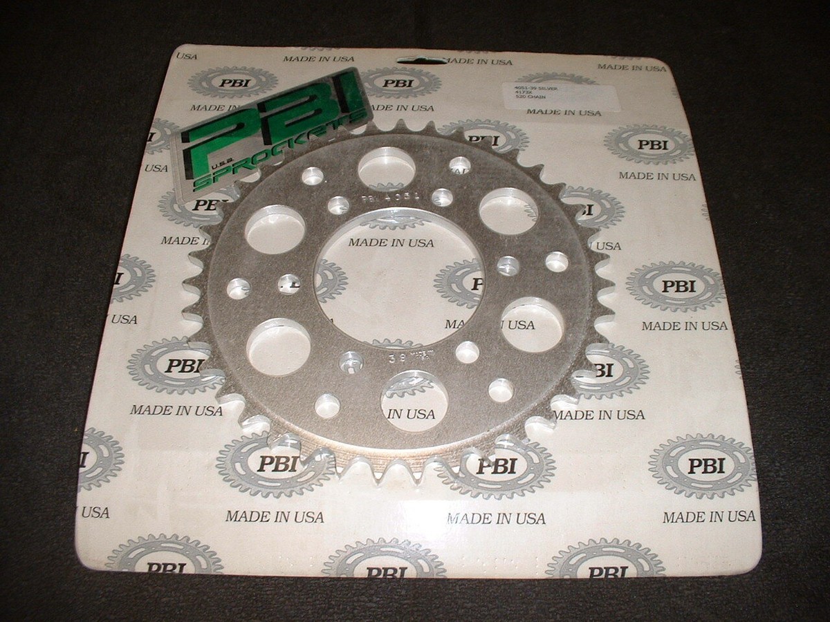 PBI 4051-39 Aluminum Rear Sprocket, 39T, 520 Chain, Fits: Kawasaki