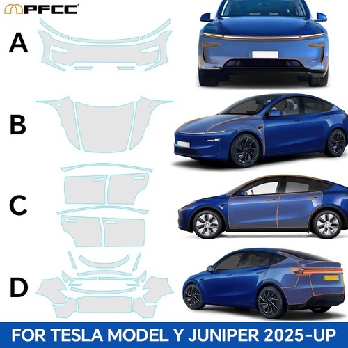 For Tesla Model Y Juniper 2025-UP Full Vehicle PreCut PPF Paint Protection Film - Picture 2 of 13