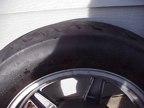1993 HONDA GOLDWING 1500 SE REAR WHEEL AND TIRE - Picture 13 of 24