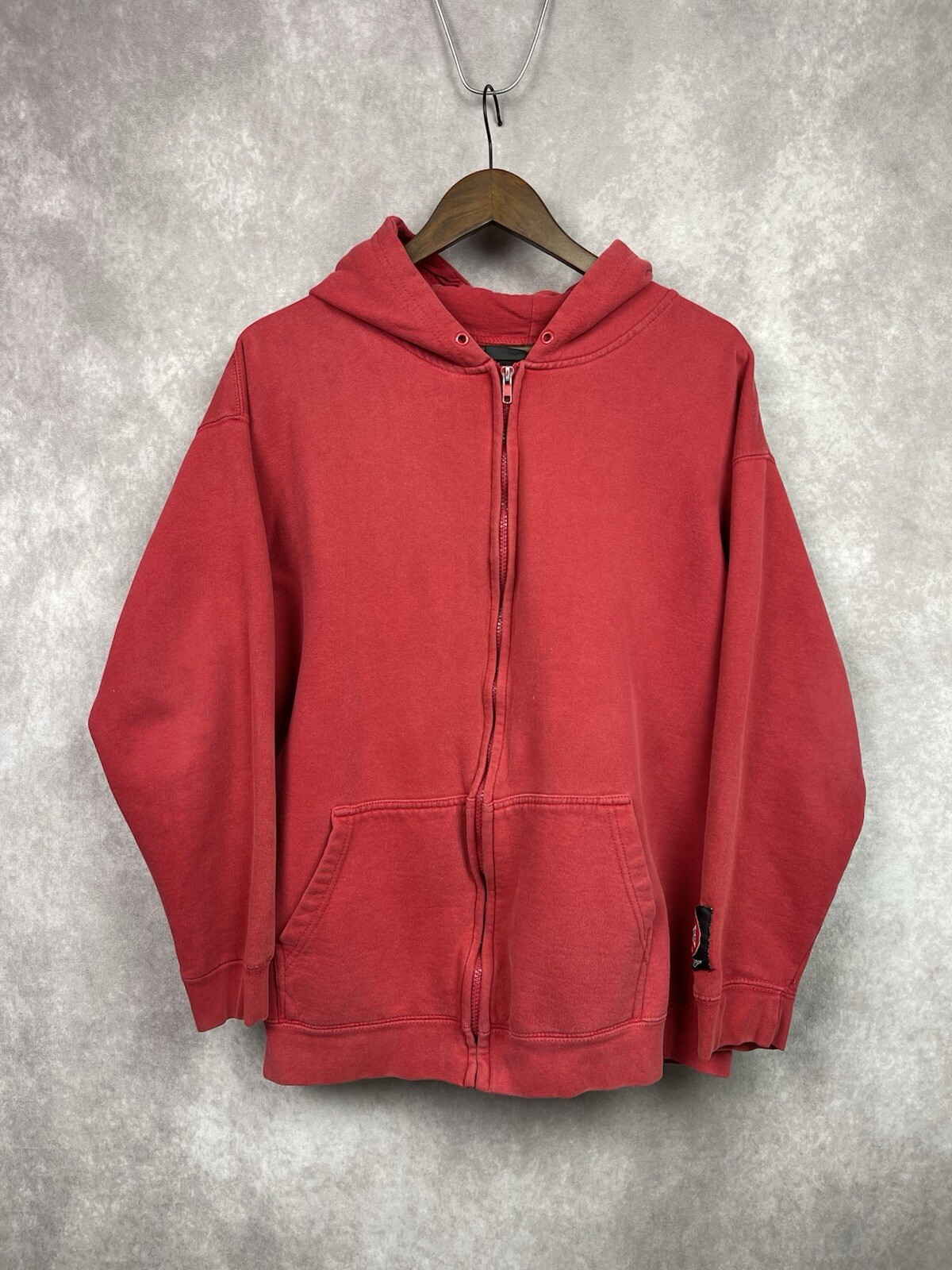 Vintage Y2K West Coast Choppers Jesse James Patch Faded Distressed Hoodie Sz L