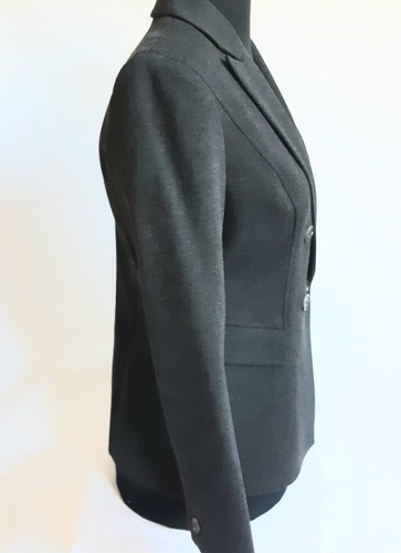 NUOVO blazer classico doppiopetto Jones New York grigio misto PE tasca US 6/P - Foto 6 di 12