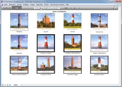 GS Briefmarken-Verwaltung 4 plus - Software zur Verwaltung Ihrer Sammlung - Imagen 5 de 10