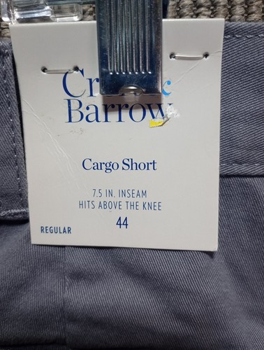 Croft & Barrow Men's Big & Tall Side Elastic Cargo Shorts Size 44 Inseam 9 in - Picture 9 of 12