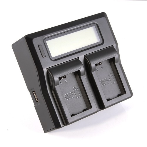 Lcd Dual Channel Charger With Car Adapter For Sony A7R A7R2 A7S A7II A7RII FW50 - Picture 9 of 12