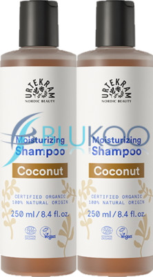 Urtekram Bio Kokos Shampoo für normales Haar - 250ml (2er Pack)