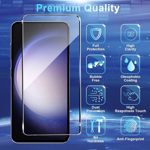 3-Pack HD Tempered Glass Screen Protector for Samsung Galaxy S23 FE - 第 2/12 張圖片