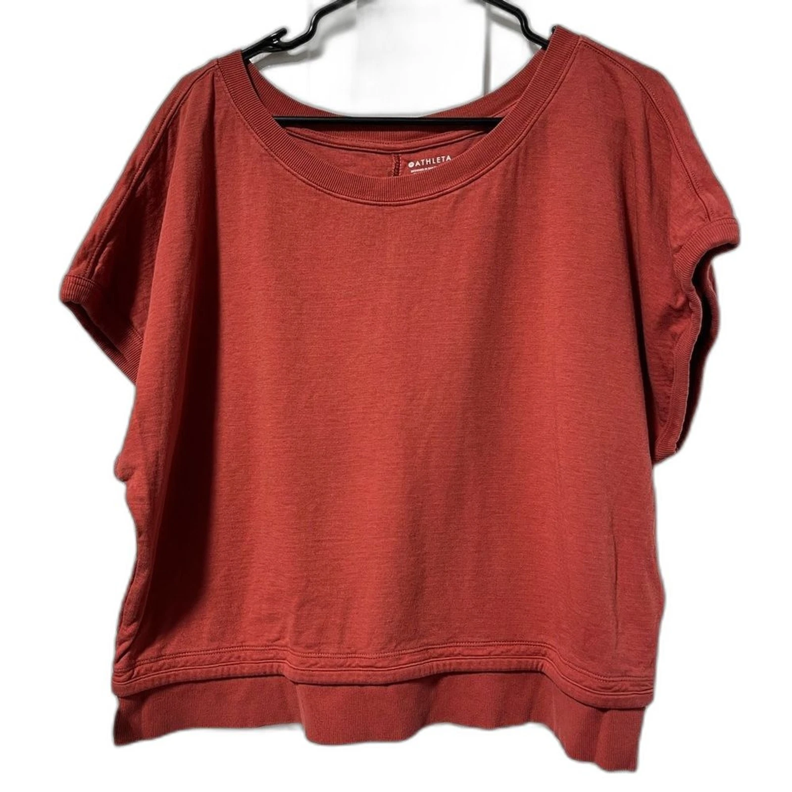 athleta sundown shirred boxy heavyweight lightweight 