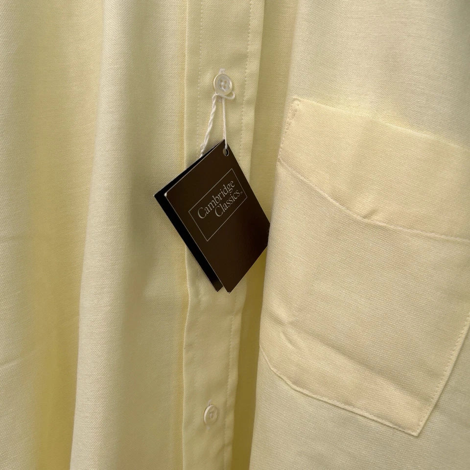 Camisa abotonada vintage de los 90 Cambridge Classics Mervyn’s para hombre 15,5 - 32/33 Foto 3 de 4