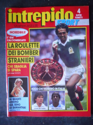 INTREPIDO SPORT 50 1987 SAMANTHA FOX ROBERTO MANCINI MARCO PACIONE [G128A]