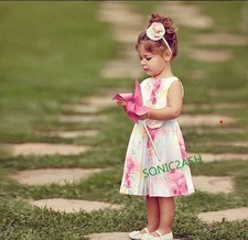 NWT Janie  Jack SPRING SPLENDOR 4 5 6 Rose Chiffon Dress Headband SET EASTER