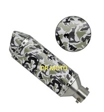 TERMINALE MOTO SCARICO MOTO UNIVERSALE 51mm mimetico Sportivo Pit Bike 
