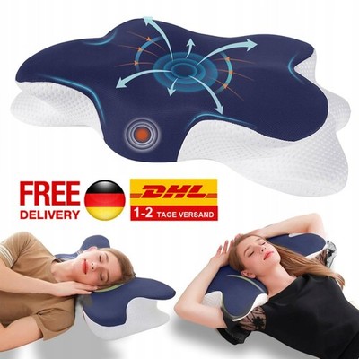 Deep Sleep Schmetterlingskissen Memory Foam Orthopädisches Nackenkissen NEU