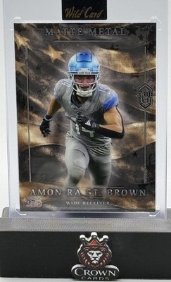 2026 Wild Card Matte Metal Amon-Ra St. Brown True 1/1 Lions Football 1 Of 1
