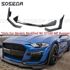 For Ford Mustang 14-21 Modified w/GT500 MP Style Bumper Front Lip Winglet Matte