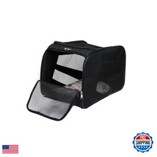 Dbest Products Pet Smart Cart Carrier Medium Black Soft Sided Collapsible