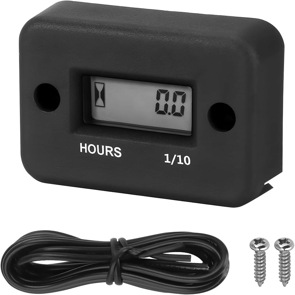 Waterproof Engine Timer Black