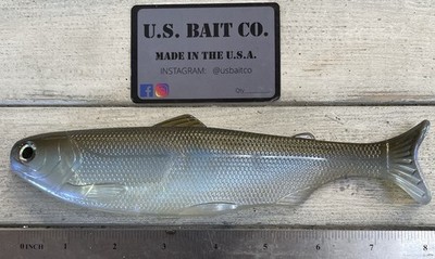 Weedless swimbait 8  wedge tail Color Blue Gizzard Shad Lot Of 1 Bait