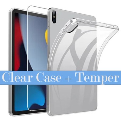 Hülle + Hartglas Schutz für iPad Air 5 4 11. 10. 9. Mini 6 7 Pro 13