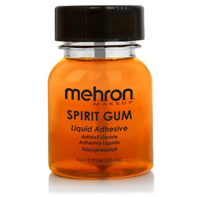 Spirit Gum Adhesive 1oz Stage Theatrical Makeup By Mehron 