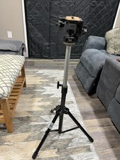 Vintage Bogen Manfrotto 3126 Fluid Video Head with 1/4" Screw And Small Tripod.