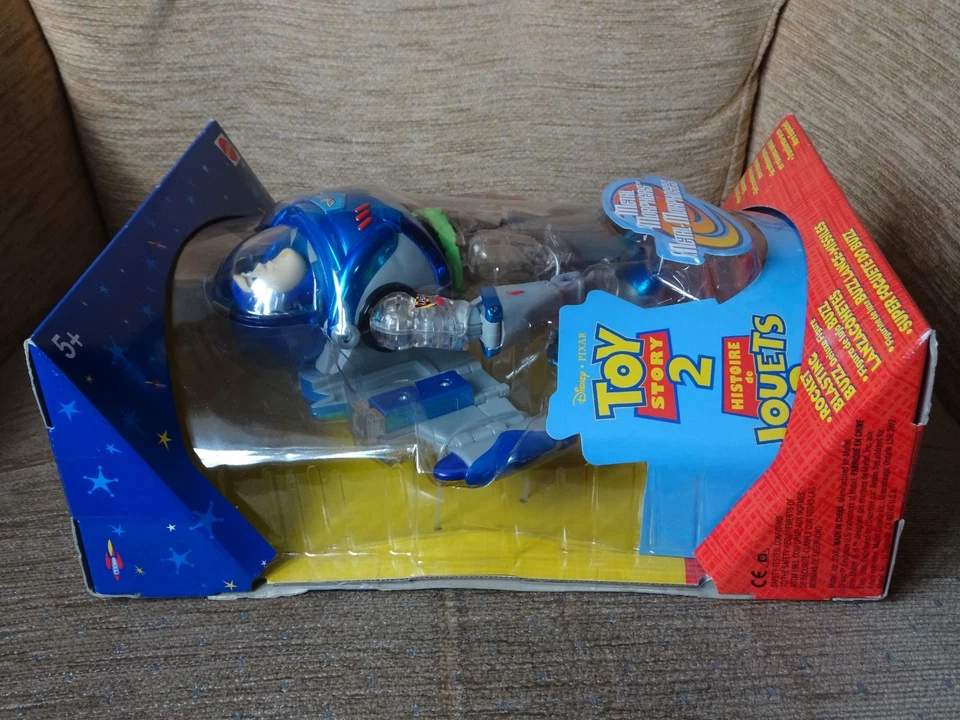 Mattel Toy Story 2 Metal Morphers Rocket Blasting Buzz Lightyear 8" sealed 2000 - Image 4 of 4