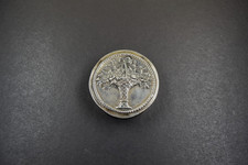 gro&szlig;e antike Runddose Silber 800. 52 Gramm,  Blumenkorb. Jugendstil 1910.