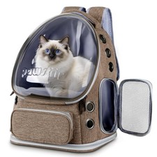 Cat Backpack Carrier with Large Space Bubble Window, Airline Approved Breatha...