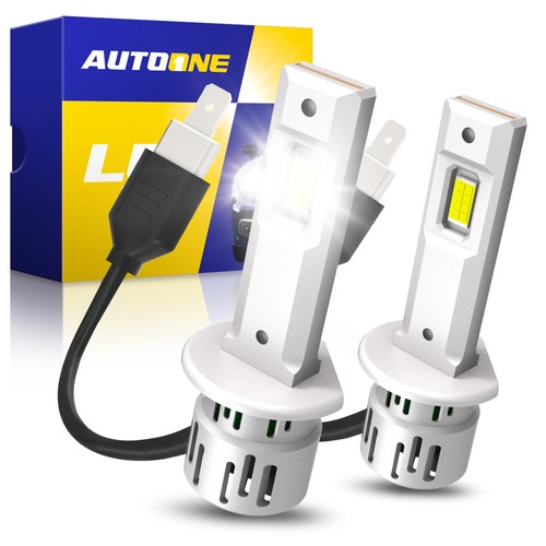 AUTOONE H1 LED Headlight Bulbs Kit 6500K White 60000LM Bright Hi/Low Beam 2-6x - Picture 12 of 24