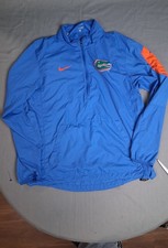 Nike Florida Gators NCAA Men's M 1/4 Zip Pullover Jacket Windbreaker Blue Orange