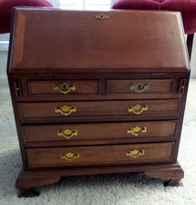 Vintage Salesman Sample Secretary Solid Mahogany by Georgia Furniture 1966-1970
