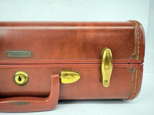 "Maleta equipaje pequeño estilo viaje 4915 15""x10""x7"" vintage años 50 con bloqueo Samsonite" - Imagen 4 de 24