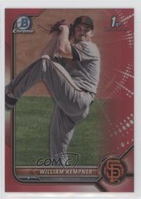 2022 Bowman Draft Chrome Red Refractor 5/5 William Kempner #BDC-3 0kr0