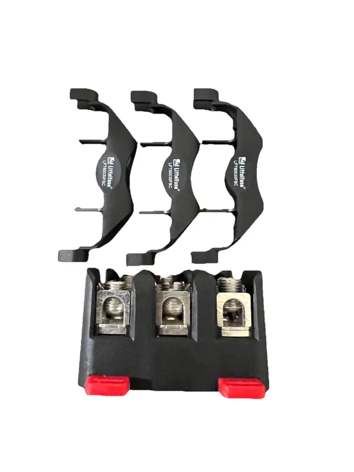 Littelfuse LFT600303C 30A, 3P, 600V, Class T Fuse Block Complete With 30A Fuses - Image 4 of 4