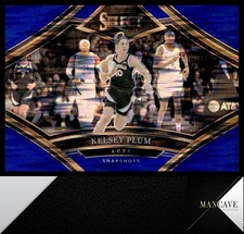2024 Panini Select WNBA #19 Kelsey Plum Snapshots Prizms Blue Flash #/99