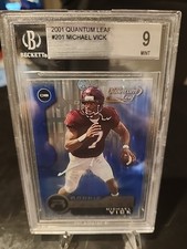 2001 Quantum Leaf Rookie Michael Vick #201 (RC) BGS 9