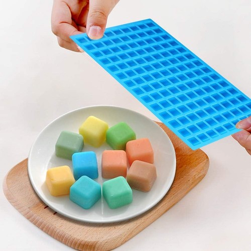 2Confezioni 126 Cavità Mini Stampi Quadrati Silicone per Caramelle Dure Cioccolato Gommoso - Foto 6 di 11
