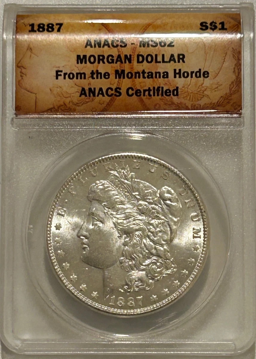 MS 62 Graded 1887 Year Morgan US Dollars (1878-1921) for sale | eBay