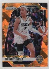 2024 Panini Prizm WNBA Orange Ice Prizm Chennedy Carter #66 1k0j