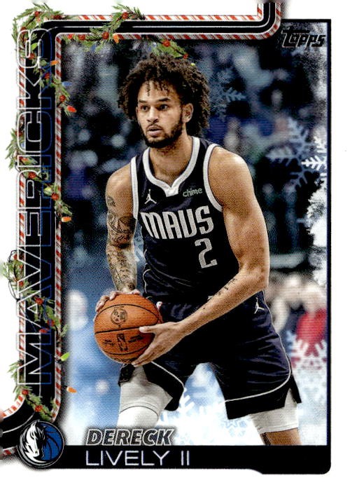 Dereck Lively II 2025-26 Topps Holiday - #H139 - Dallas Mavericks